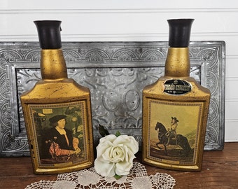 1967 Beams Choice Vol. 2 Renaissance Period Art Decanters - set of 2