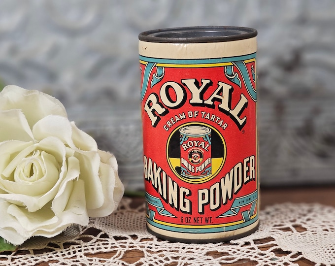 MCM 1960s Royal Brand Cream of Tartar Baking Powder Tin