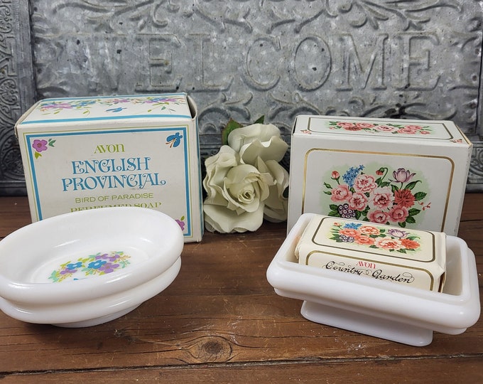 MCM Avon Soap Dishes - Choose from English Provincial or Country Garden