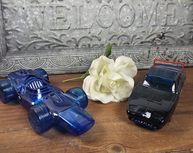 1970s Vintage Avon After Shave Decanter: Choose Stock Car or Sure Winner Racecar