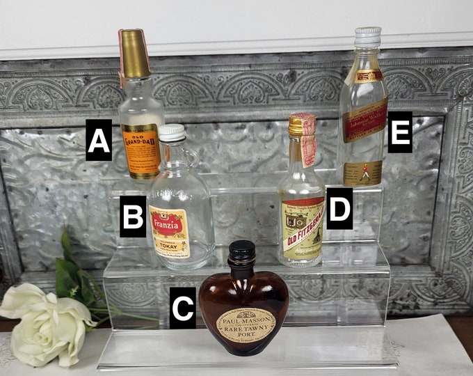 1970s Miniature Airline/ Hotel Bottles - 5 to Choose from
