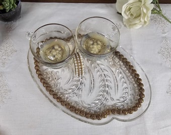 Vintage Owl Wall Decor: Upcycled Glass Trinket Dish, Jewelry Holder, Candle Holder