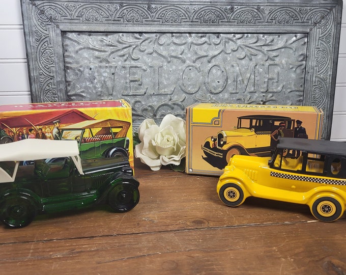 Avon After Shave Decanters - Choose from 1926 Checker Cab or Maxwell 23 - 1970s Vintage