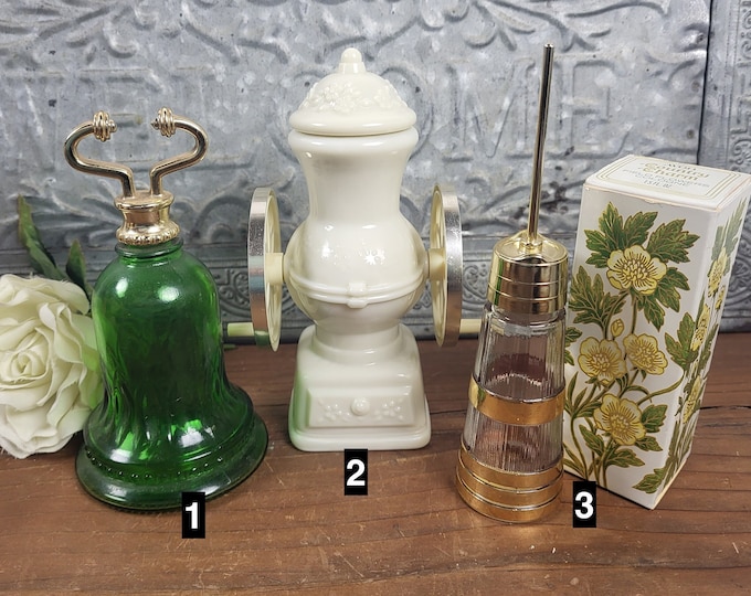 Vintage Avon Decanters - Choose from Bell, Country Store Coffee Mill or Butter Churn -  1970s