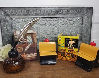 1970's Vintage Avon Inkwell After Shave or School Desk Decanter