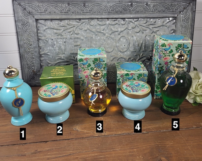 MCM Avon Bird of Paradise Jars and Boxes - 5 to Choose from