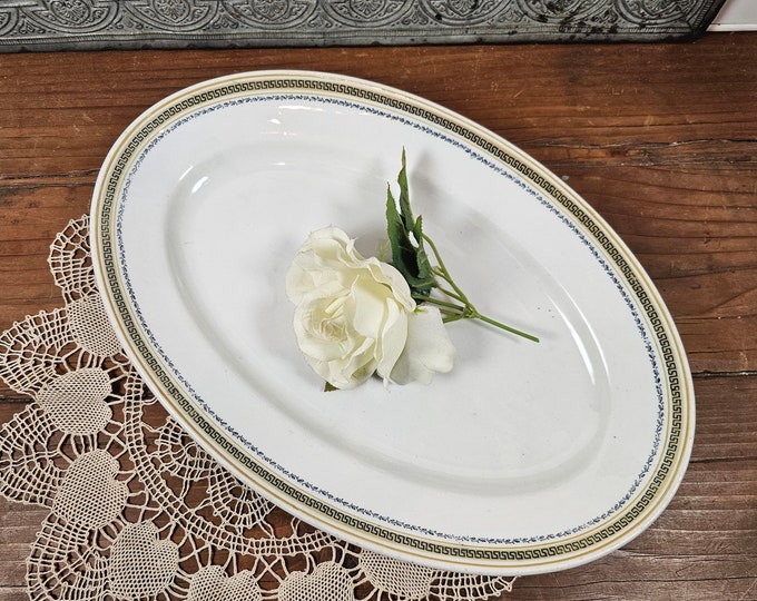 1920s Oval Serving Platter - Algeria by Grindley Hotel Ware