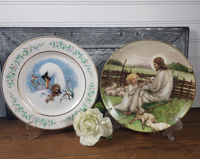 Vintage Avon Plates - Choose 1975 Gentle Moments or The Lord’s My Shepherd