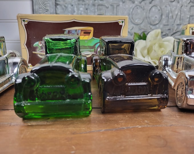 1970s Vtg Avon Sterling Six Car After Shave Decanters - 6 to Choose from