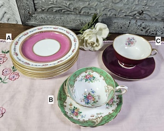 Vintage Cottagecore Decor Tableware | Vintage Teacups| Antique China