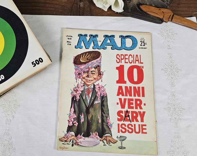 Mad Magazine No. 72: July 1962, 10th Anniversary Issue