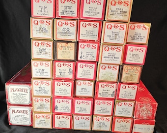 Vintage QRS and Play-Rite Player Piano Rolls - You Pick Your Title