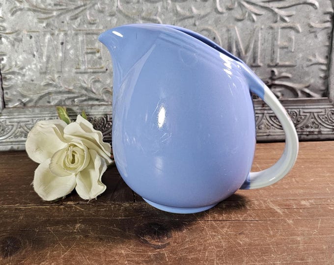 MCM Medium Sani-Grid Jug Rose Parade by Hall | Tilted Pitcher