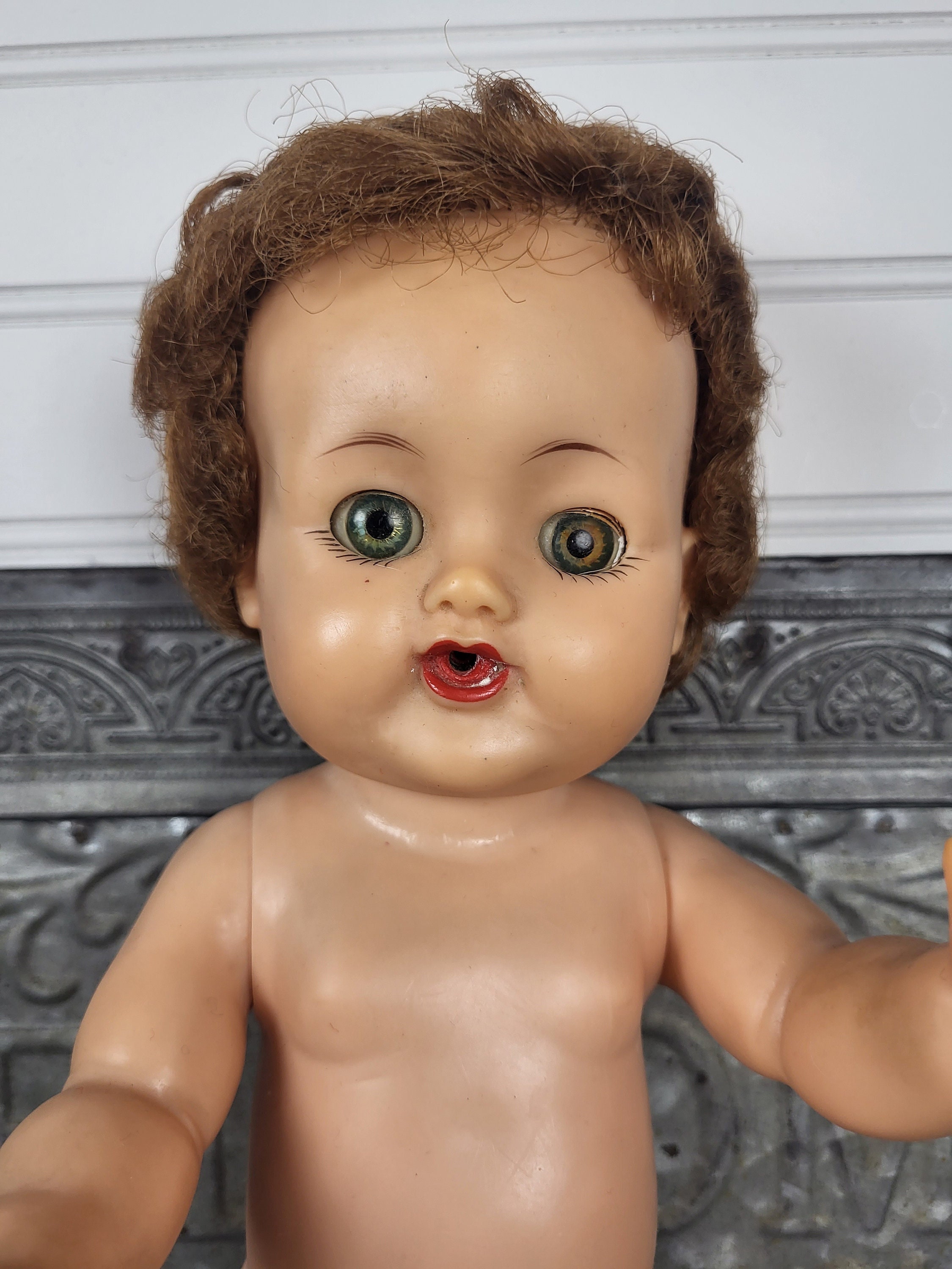1961 Ideal BIG BETSY WETSY Doll & SWING /DEW DROP Doll