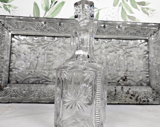 EAPG 1899 Cruet-Catsup Bottle and Stopper - Planet by Model Flint Glass Co.