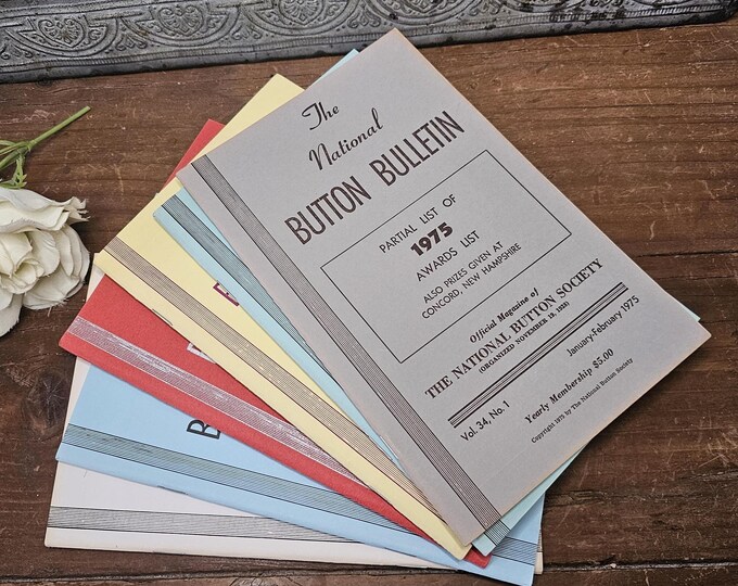 1975 National Button Bulletins, Vol. 34, No. 1-6