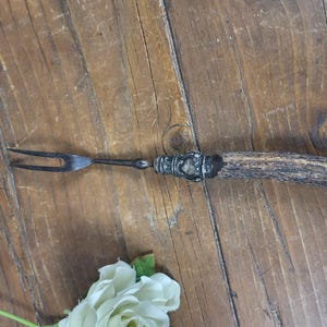 Antique Meat Carving Stag Antler 2-Prong Fork