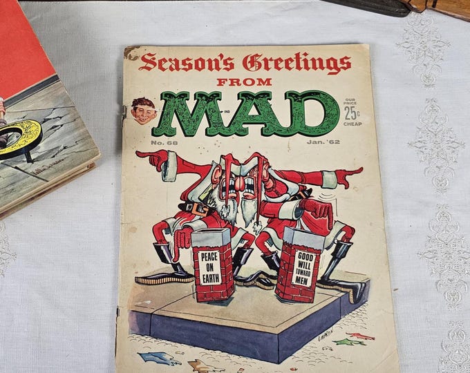 Vintage Mad Magazine No. 68 - January 1962 Collectible