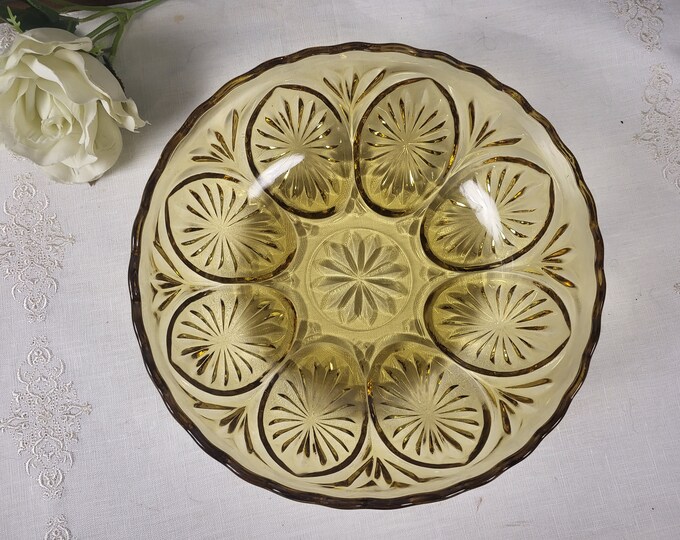 8" Salad/Fruit/Dessert/Chip Serving Bowl - Medallion Honey Gold by Anchor Hocking