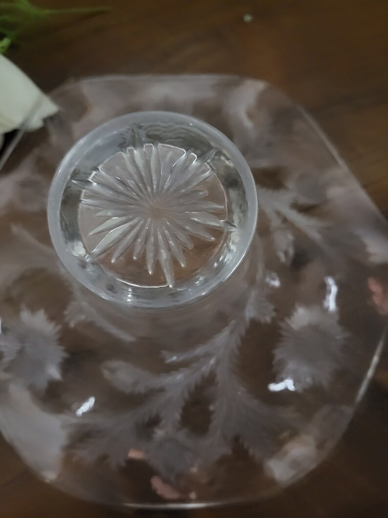 Intl. Silver Co. Fluted Glass Bowl Insert With Intricate Etsy