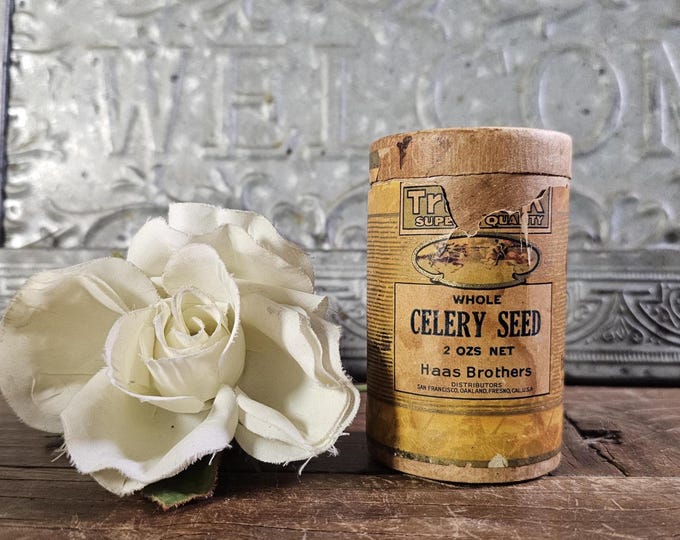 Rare Haas Brothers TruPack Super Quality Celery Seeds - Early 20th Century