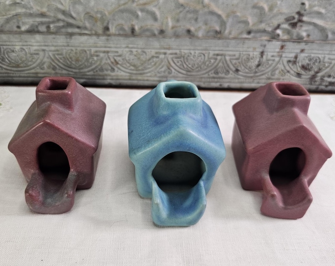 Vintage Van Briggle Pottery Dog House Ashtrays | 3 Available