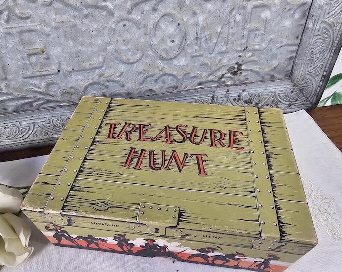 1940s Treasure Hunt - The Alphabet Action Game - 13th edition, April 1941 - Retro Game