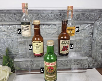 1960s Miniature Airline/ Hotel Bottles - 5 to Choose from