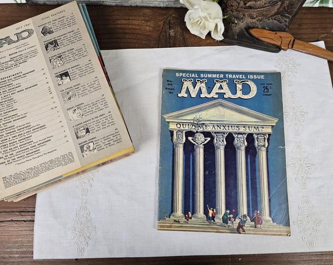 Vintage Mad Magazine No. 65: September 1961 Summer Travel Issue