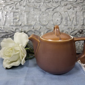 Adorable One Cup Coffee Pot/ Tea Pot by Hall Pottery - Vintage Kitchen Decor