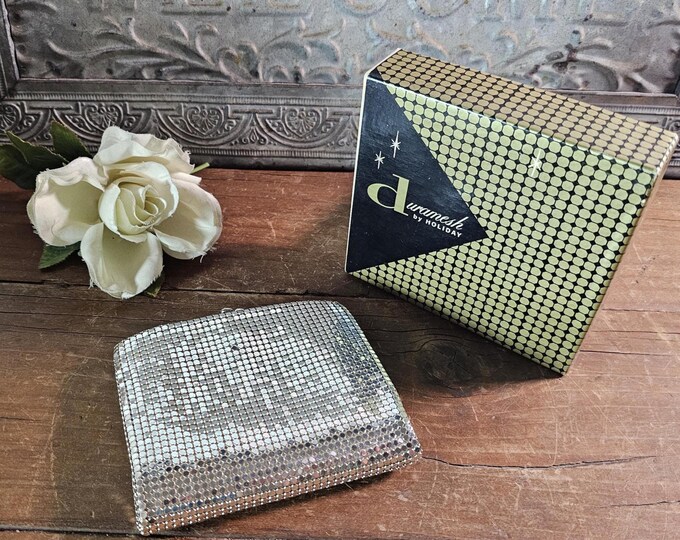 MCM Duramesh by Holiday Silver Mesh Wallet Change Purse - NOS