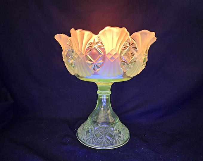 EAPG Robinson Glass Co No. 1 Compote, aka Vera or Fagot, circa 1893-1900