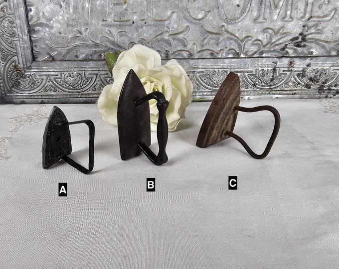 Antique Child’s Toy Sad Irons - Miniature Cast Iron Irons - 3 to Choose From
