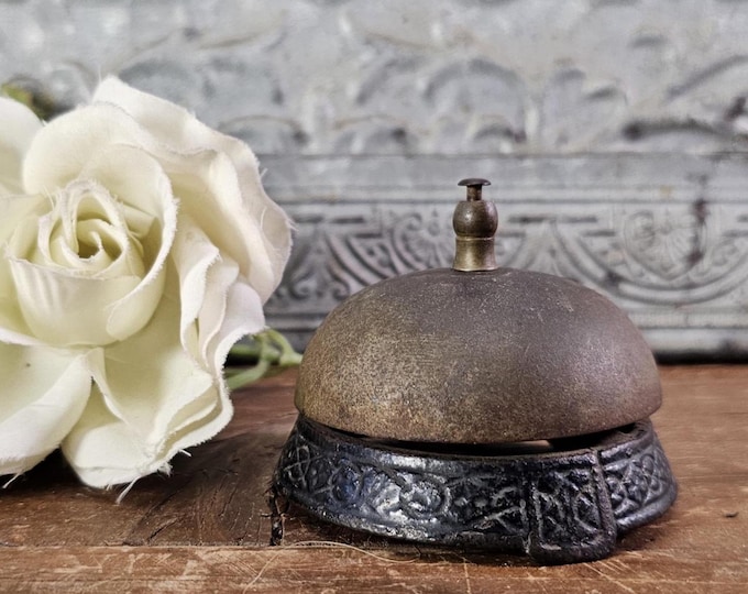 Antique Ornate Hotel Counter/Front Desk Service Bell