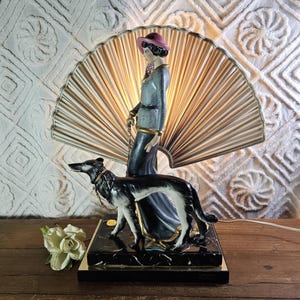 Capodimonte Woman With Dog - Etsy