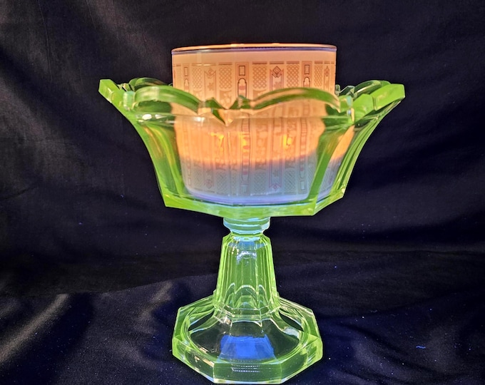 1911 EAPG Fluted or Old Reliable Colonial Compote | Indiana Glass No. 125