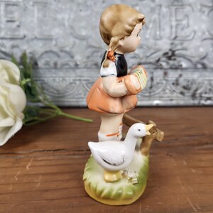 Vtg Hummel-style Arnart 5th Ave Girl Playing Accordion With Duck, 1960s ...