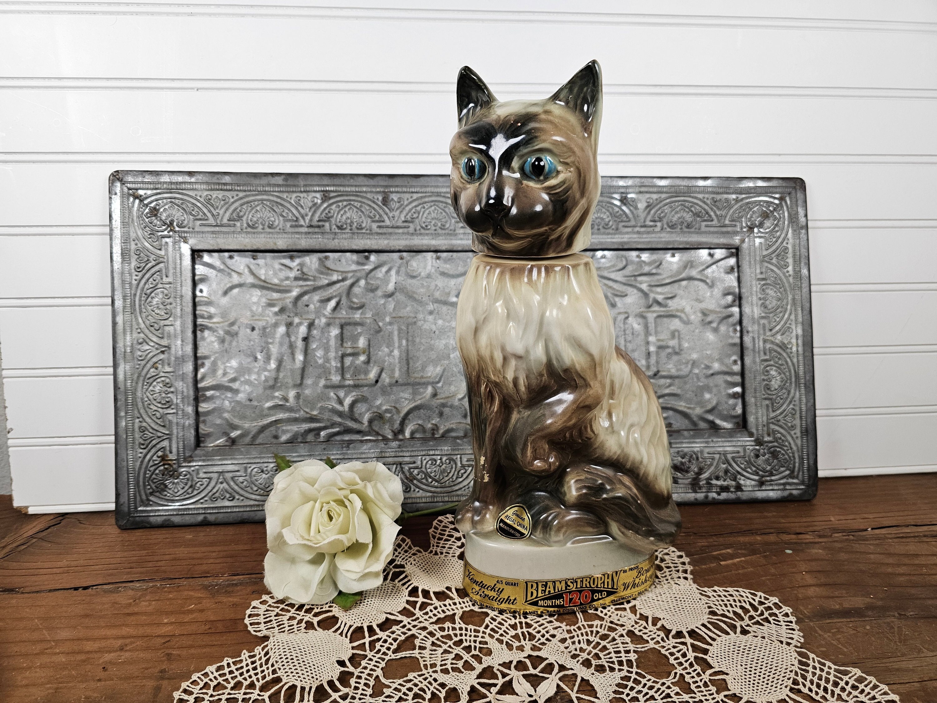 1967 Siamese Cat Jim Beam Whiskey Decanter - Empty - Etsy