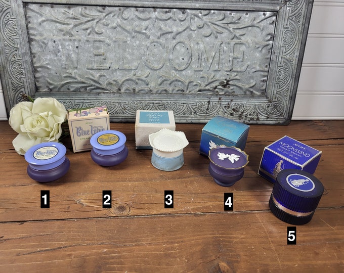 MCM Avon 0.66 oz Sachet Creme Jars and Boxes - 5 to Choose from