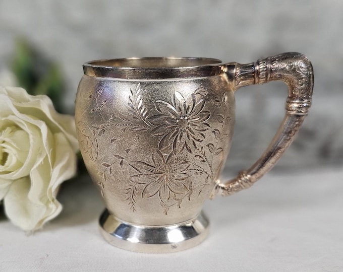 Antique 1880s Rogers & Bros Triple Plate Cup #1337