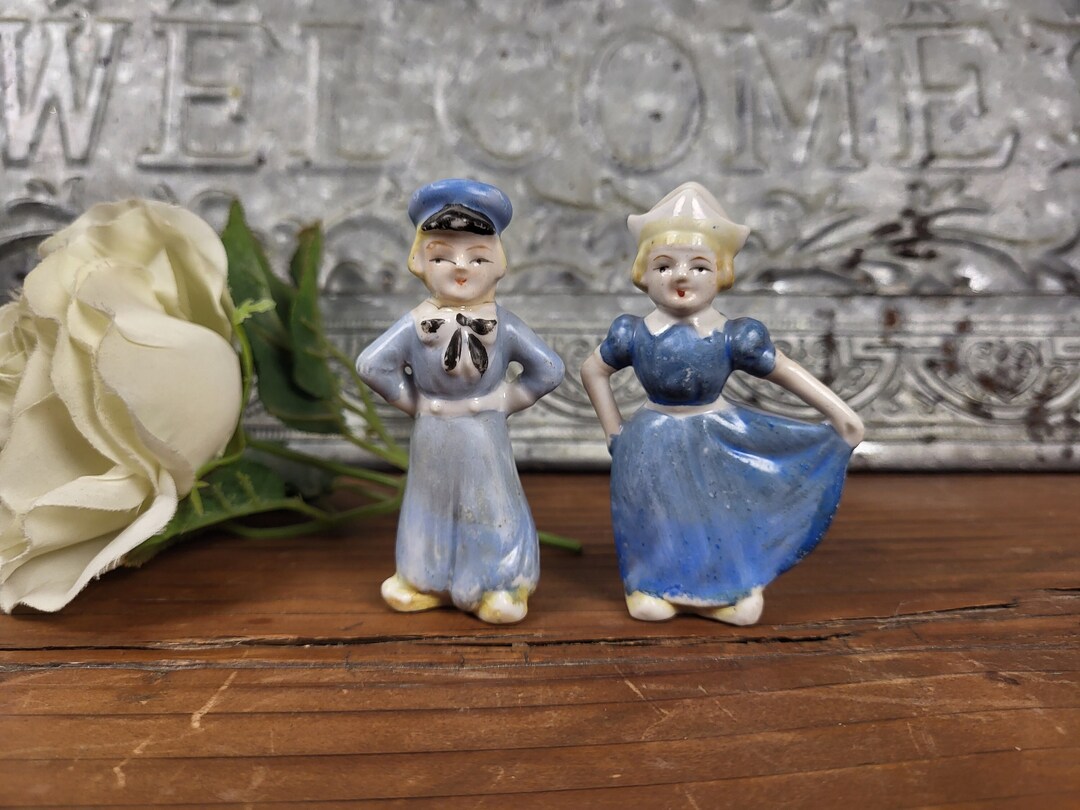 Vintage Dutch Boy and Girl Porcelain Figurines - Etsy
