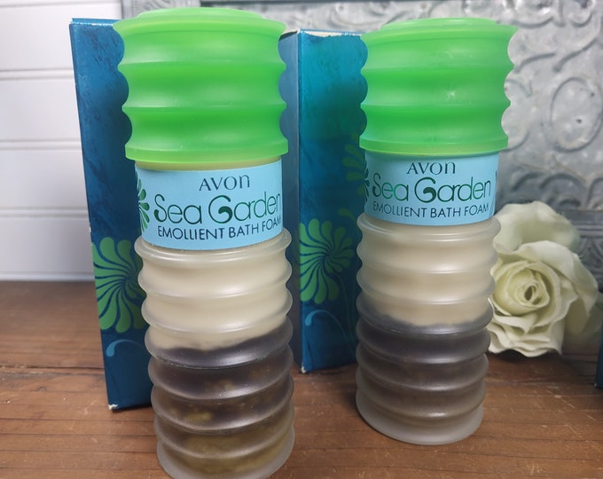 1970s Avon Sea Garden Emollient Bath Foam - VIB