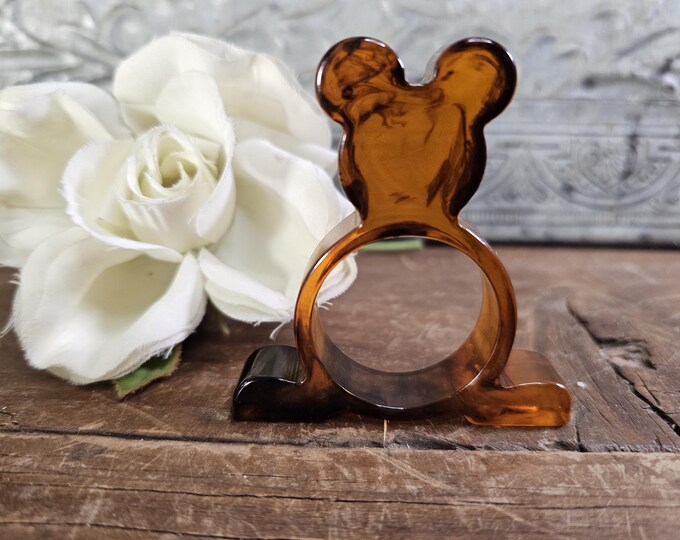 1930s Art Deco  Bakelite Mickey Mouse-shaped Napkin Ring