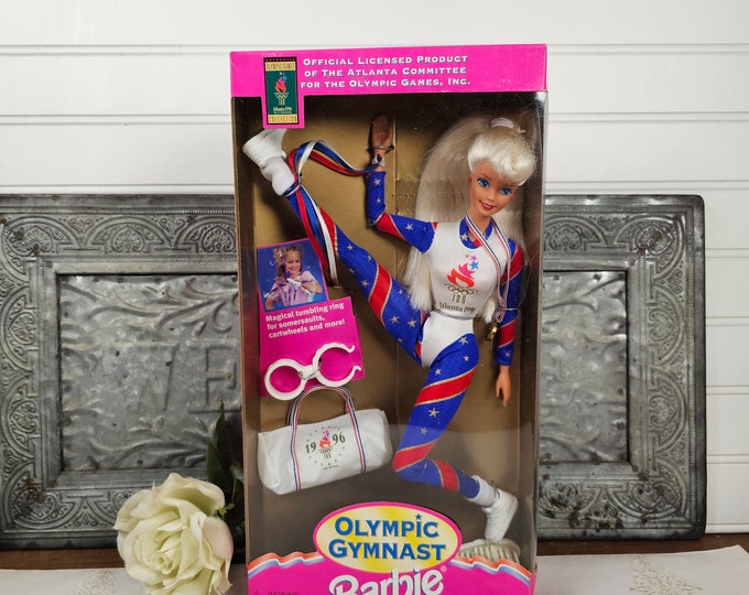 1995 Olympic Gymnast Barbie - Official Product of the 1996 Atlanta Olympic Games - NOS - #15123