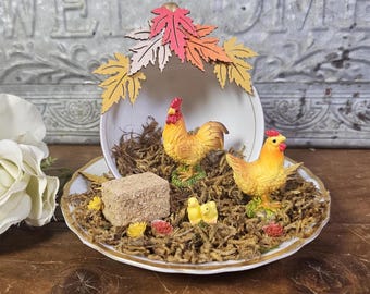Vintage Repurposed Teacup Topiary | Farmhouse Decor | Handcrafted Upcycled One-of-a-Kind Art