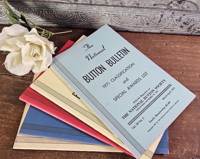1971 National Button Bulletins, Vol. 30, No. 2-6