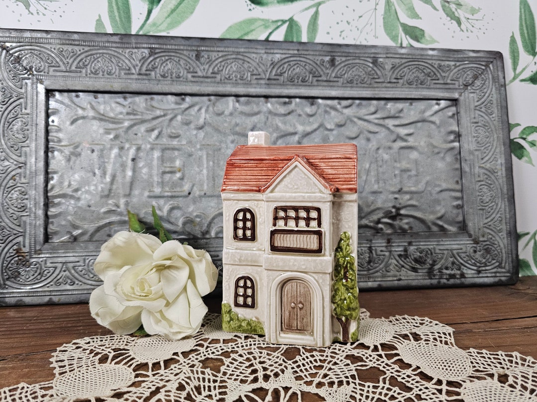 1980 Otagiri English Cottage House Coin Bank - Etsy