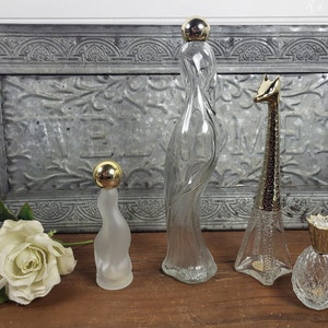 Vintage Avon MCM Empty Perfume Bottles - Set of 4 - Stork, Giraffe, Seal and Pineapple