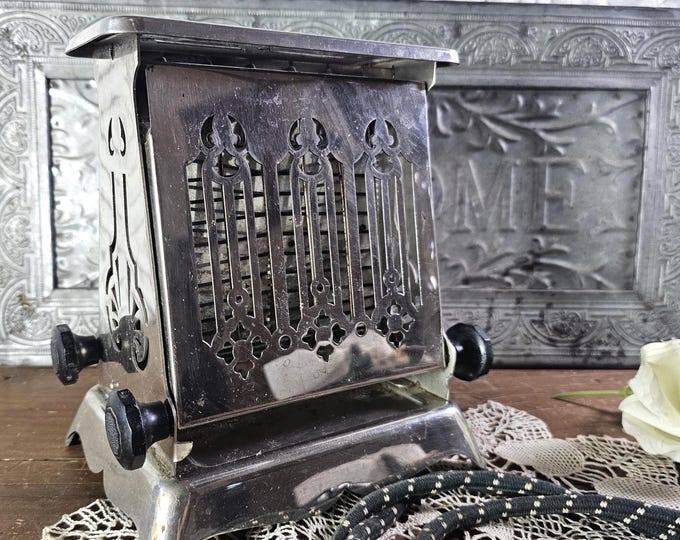 Art Deco 1920s Hotpoint 2-slice Toaster - Vintage Kitchen Decor - Edison Electric Appliance Co - Untested