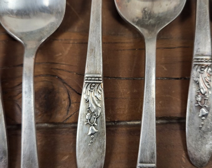Vintage 1948 Silver Plate Silverware Set - Presentation Pattern, 66 Pieces